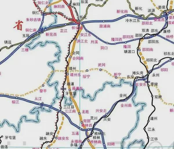 怀桂高铁最新线路图｜怀桂高铁最新版线路图揭晓